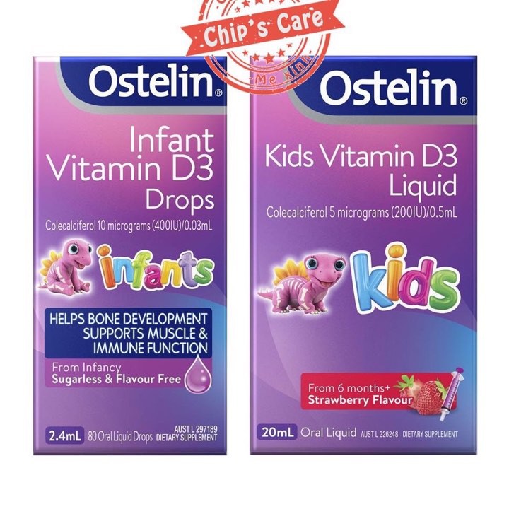 Vitamin D3 Ostelin bổ sung Vitamin D3 cho trẻ