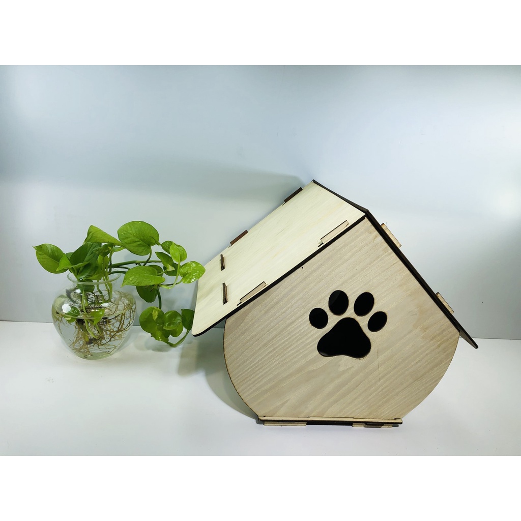 Nhà mèo gỗ, cat house, nhà mèo, ổ mèo cao cấp gỗ công nghiệp MDF