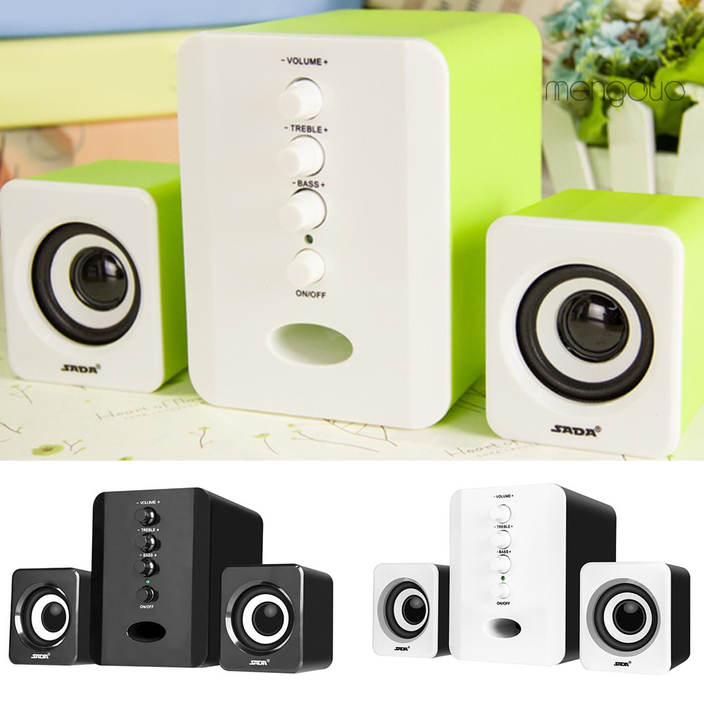 Set 3 Loa Subwoofer Có Dây Usb 2.1 Dành Cho Máy Tính