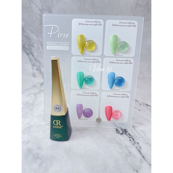 sơn gel mắt mèo xanh set 6 màu huaxi