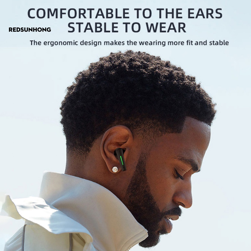 Tai Nghe Không Dây Bluetooth 5.1 Chống Mồ Hôi Âm Thanh Nổi Xoay 360 Độ