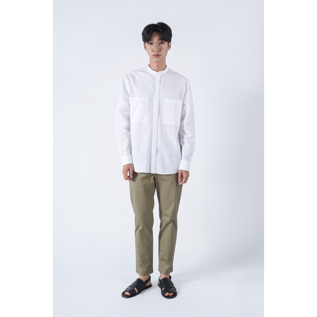 Áo Sơ Mi Nam Tay Dài Trơn Form Regular - Routine 10F21SHL008