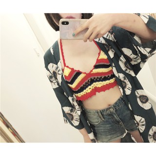 Bra len móc cầu vồng