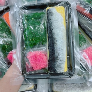 CÁ TRÍCH ÉP TRỨNG + SÒ ĐỎ NHẬT ĂN SASHIMI