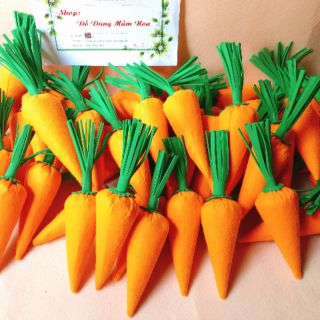 Cà rốt- đồ chơi bằng nỉ- đồ dùng mầm non