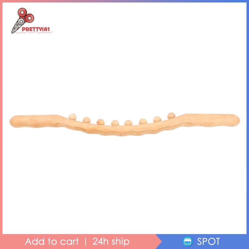 [Prettyia1] Con Lăn Gua Sha Bằng Gỗ Cầm Tay Chuyên Nghiệp Cho Điêu Khắc Cơ Thể