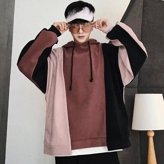 Áo Hoodie Nam Dáng Rộng Thời Trang Phong Cách Hàn