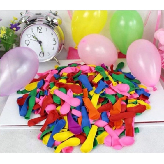 Bịch 500 Bong bóng nhí - trang trí tiệc, giả tiếng pháo, bong bóng nước, bóng bay nhí, trẻ em chơi