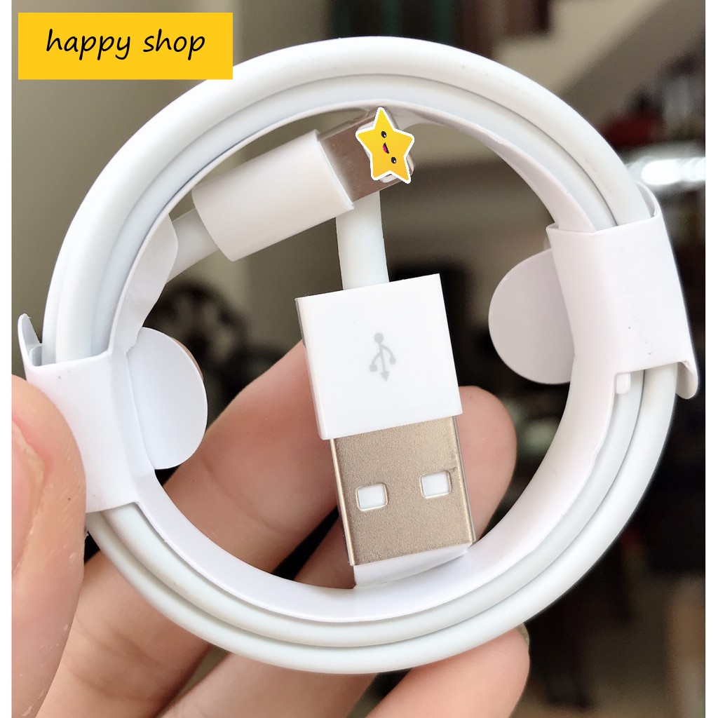 Dây , Cáp sạc lP 5iC Bọc Thép -  Cao Cấp Gíup Sạc Nhanh , Ổn Định Dòng Điện - không gây loạn cảm ứng - Happy Shop.