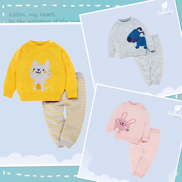 Bộ len CV cotton Lullaby