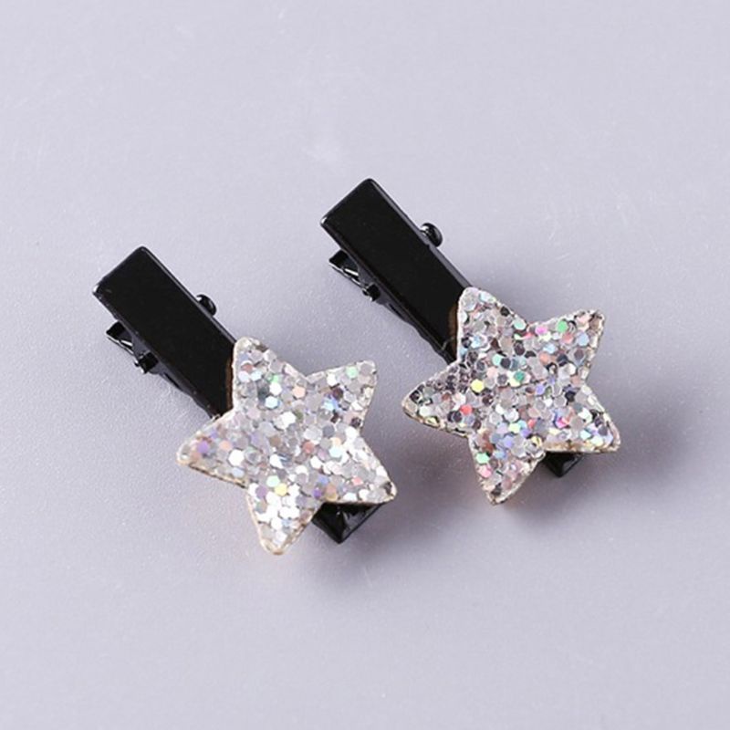 2 Kẹp Tóc Hình Ngôi Sao Lấp Lánh Cho Bé Gái