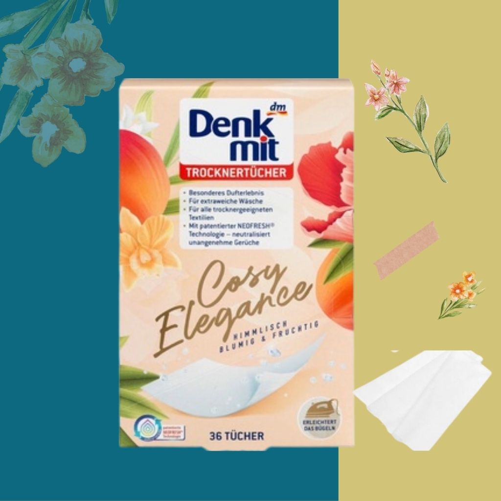 Giấy thơm quần áo Denkmit Cosy Elegance, lưu hương thơm tươi mát - Shop Dalavii