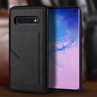 Hanman Samsung Galaxy Note 10 Plus Leather Case S10E S10 Plus Note 9 Soft TPU Coque With Button Closure Card Slot Holder