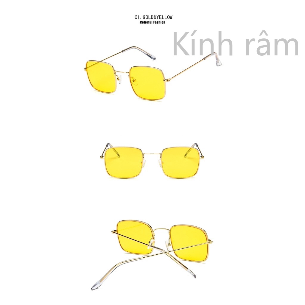 Kính mát hình vuông cao cấp thời trang cho nữ