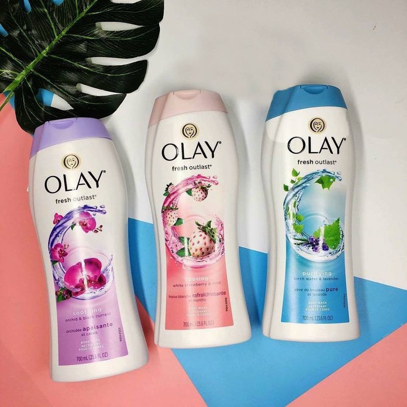 Sữa tắm dưỡng da Olay Fresh Outlast bộ 3 chai 700ml