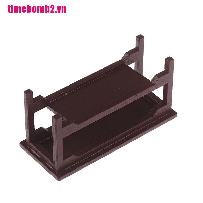 Bộ Ghế Gỗ Kiểu Retro Tỉ Lệ 1 / 12 Dùng Trang Trí Nhà Búp Bê