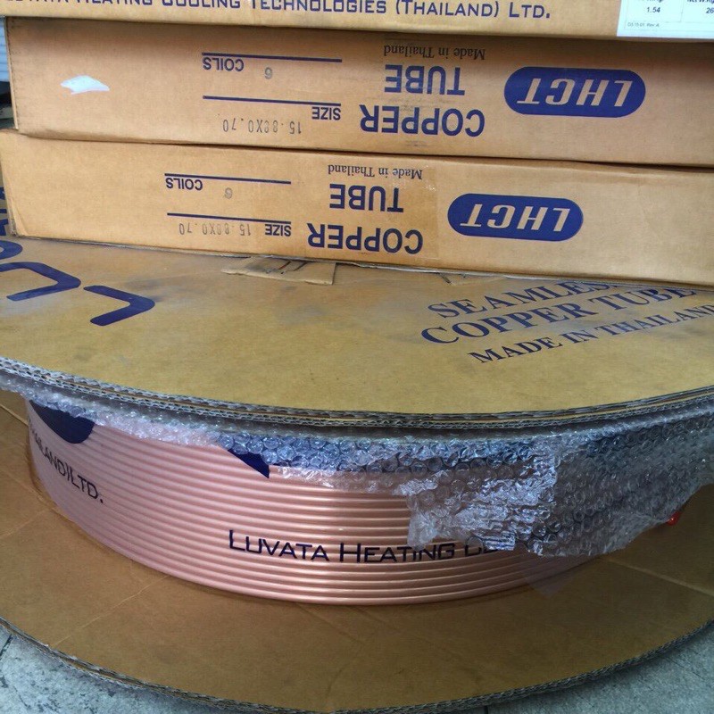 BH5NĂM - Cuộn 15m ống đồng Phi 10 LHCT Thái Lan
