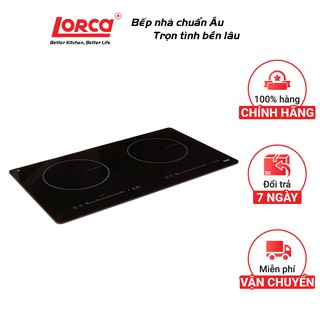 Bếp từ đôi Lorca TA 1006 Plus (2400W) - 730x420mm - Bảo hành 3 năm