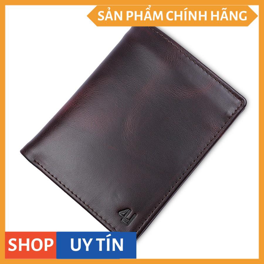 Ví Nam Da Bò Pull Up 4U Dáng Đứng FB243