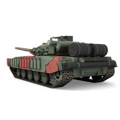 Mô hình giấy 3D  xe tank T64B tỉ lệ 1/35