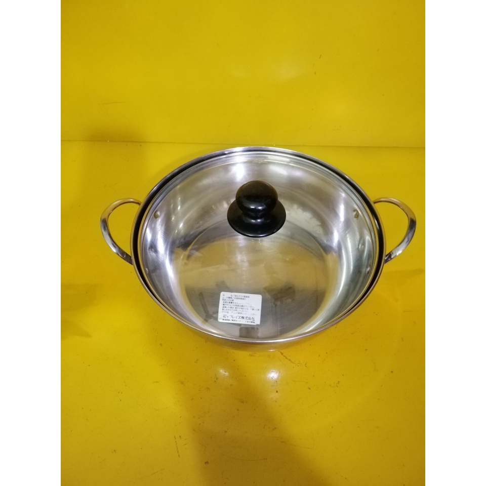 Nồi inox nội địa Nhật, size 25cm, cao 8cm (mã 662), Dùng được bếp từ