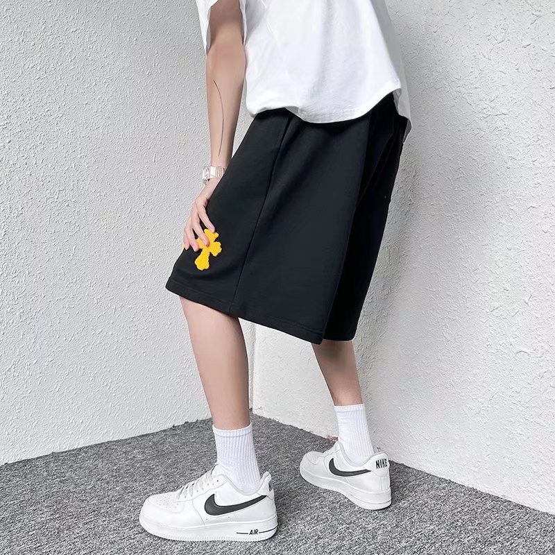 Quần Short Thể Thao Ống Rộng Màu Sắc Tương Phản Thời Trang Mùa Hè Cho Nam Giới