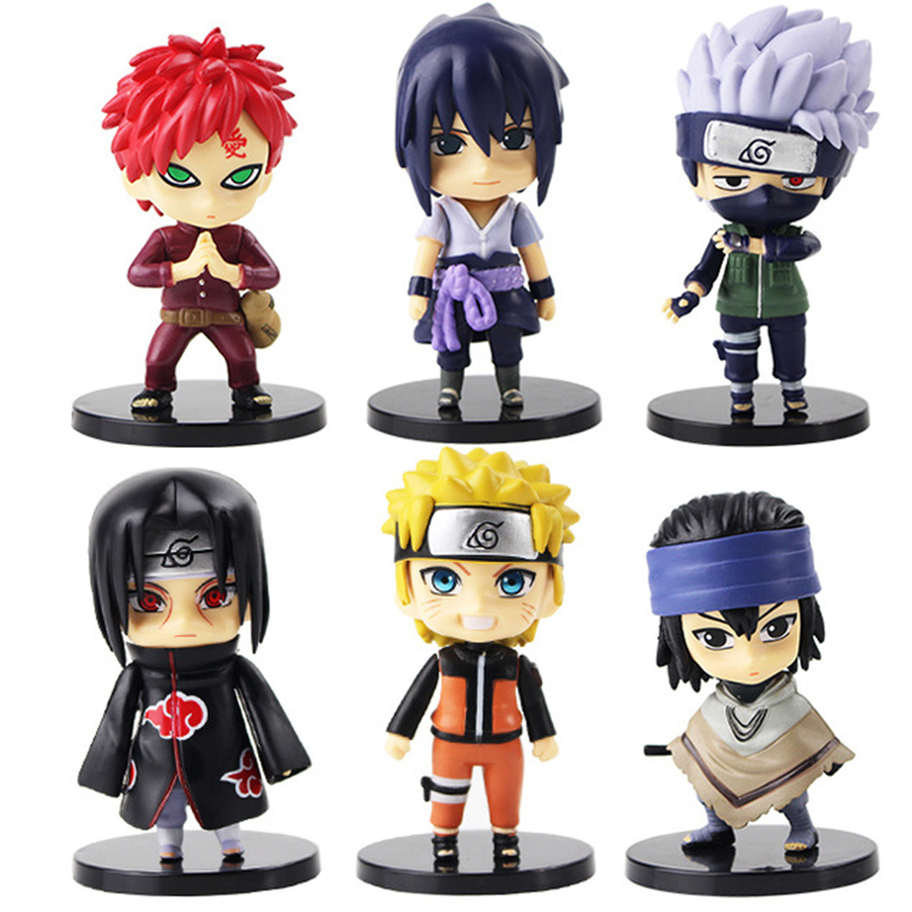 Set 6 Mô Hình Nhân Vật Naruto 10cm