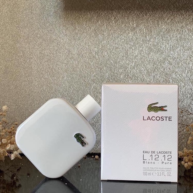 [siêu rẻ] Nước hoa Lacoste trắng L12.12 100ml của Pháp