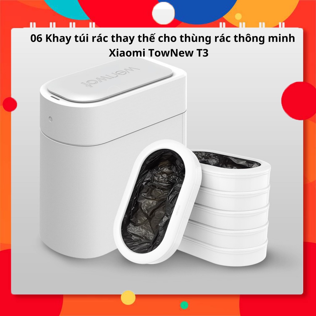 6 Khay túi rác thay thế cho thùng rác thông minh Xiaomi TowNew T3