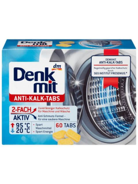 (bán lẻ) Viên vệ sinh_tẩy rửa lồng máy giặt DenkMit nội địa Đức