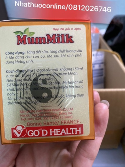 CỐM LỢI SỮA MUMMILK (20 gói)