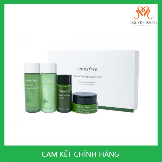 Bộ dưỡng da Innisfree mini trà xanh Green Tea Special kit EX Innistfree