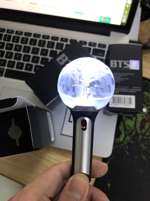 Móc treo có đèn Army Bomb Bts Lightstick Keyring - Bomb Mini