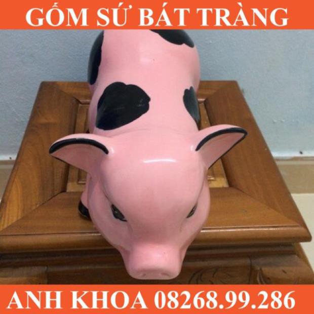 Heo đất tiết kiệm mẹ con - Gốm sứ Bát Tràng Anh Khoa