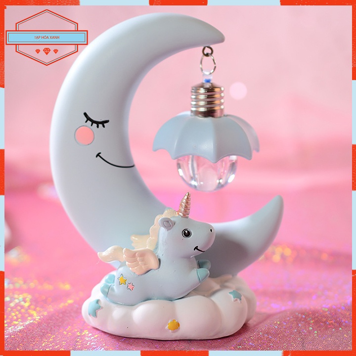 Đèn Trang Trí 0323 Hình Mặt Trăng  Đèn Ngủ Trẻ Em Cao Cấp Tạp Hóa Xanh