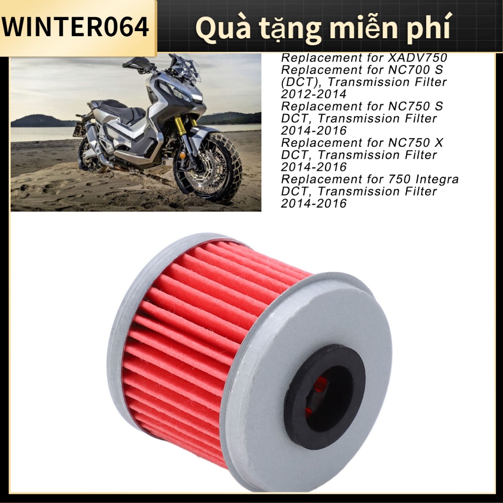 Bộ lọc dầu truyền động cơ 15412-MGS-D21 Thay thế cho XADV750 NC750 S DCT SXS1000 Winter064