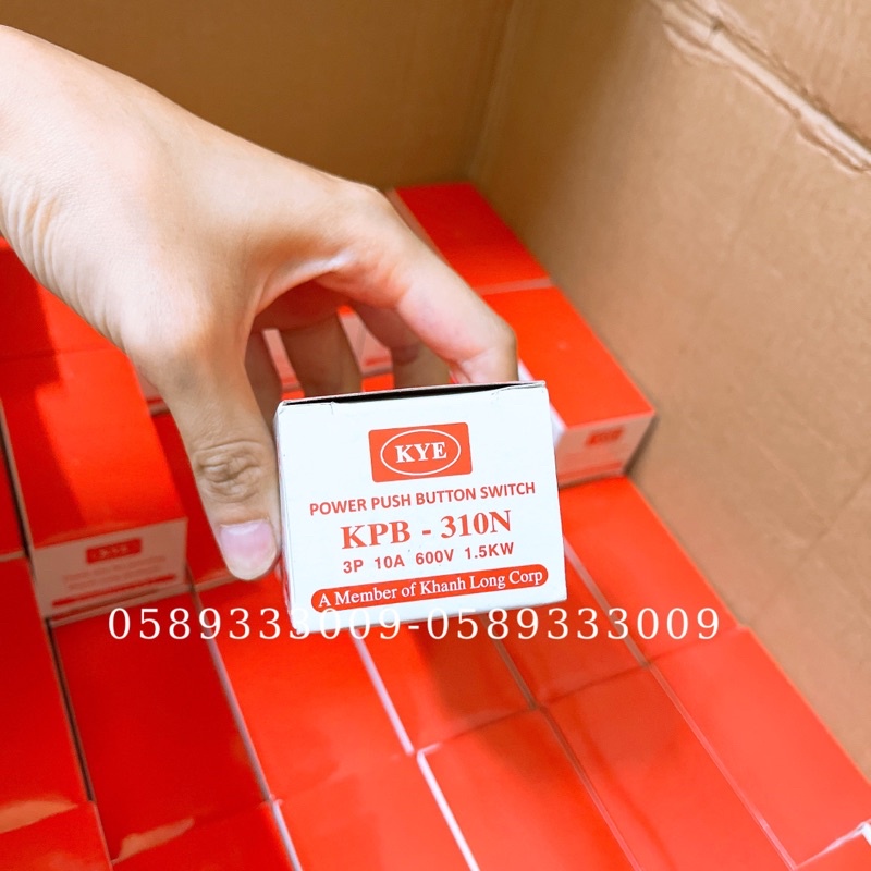Công tắc nút nhấn nguồn 3 pha - CÔNG TẮC ON OFF- HỘP NÚT NGUỒN ON Off 3 pha -30A /15A /10A -3.7kw/2.2kw - Hàng tốt
