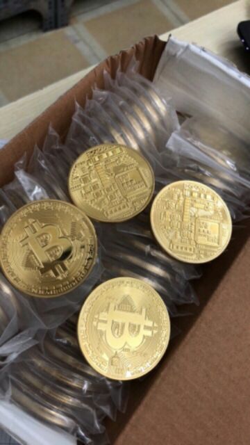 ĐỒNG TIỀN BITCOIN MẠ VÀNG 24K | BigBuy360 - bigbuy360.vn