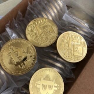 ĐỒNG TIỀN BITCOIN MẠ VÀNG 24K