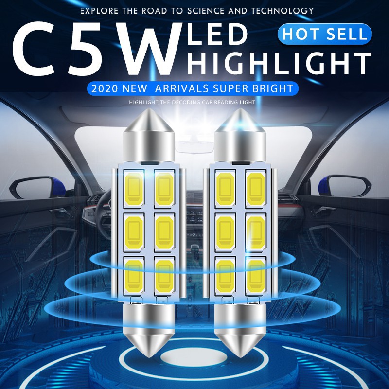 Đèn Led C5w Kevanly Smd 5630 Kích Thước 36mm / 39mm / 41mm Cho Xe Hơi