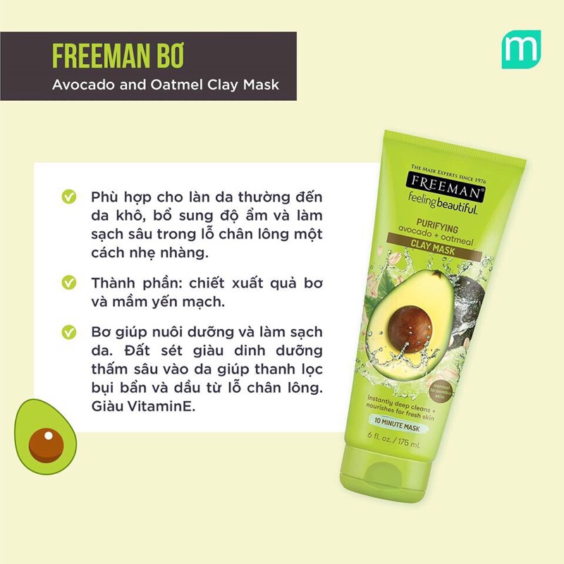 Mặt Nạ Freeman Feeling Beautiful 175ml
