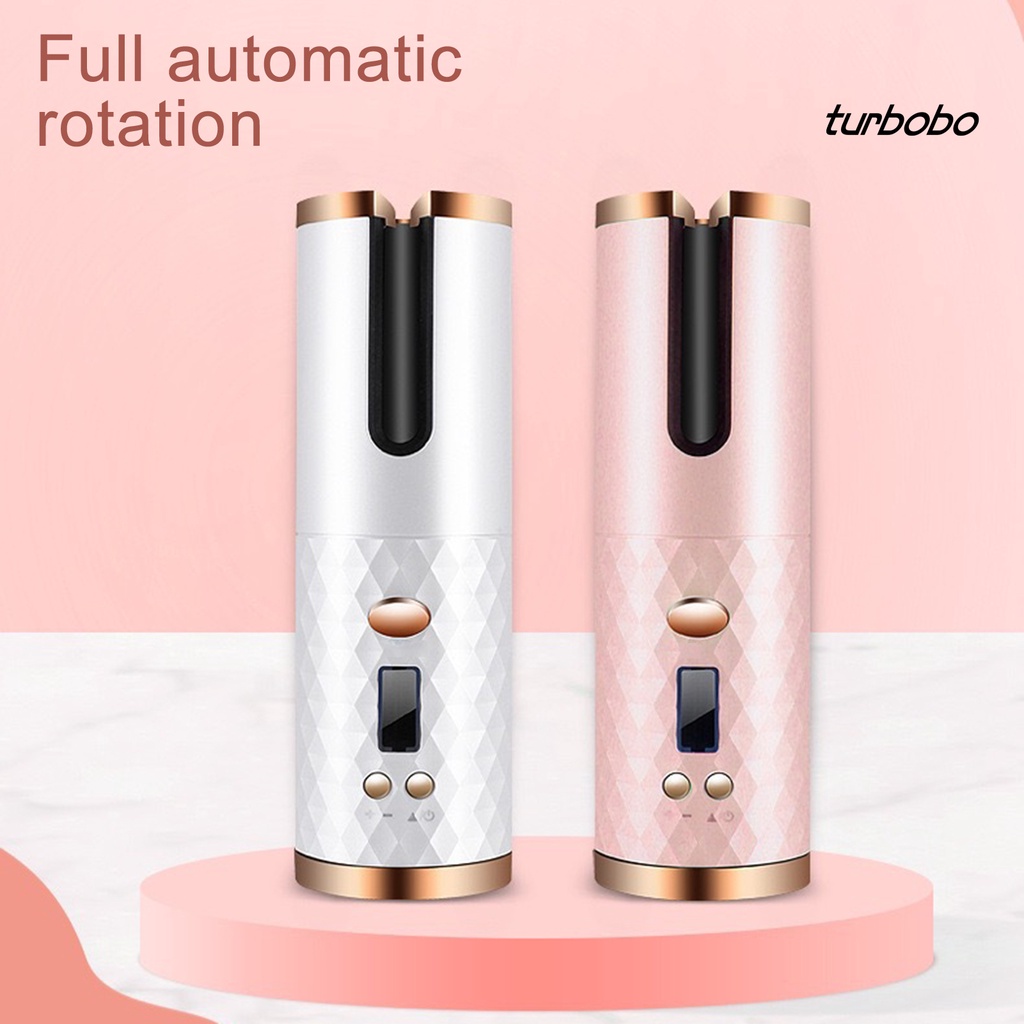 Máy uốn tóc Turbobo không dây màn hình LCD sạc USB tự động cho salon