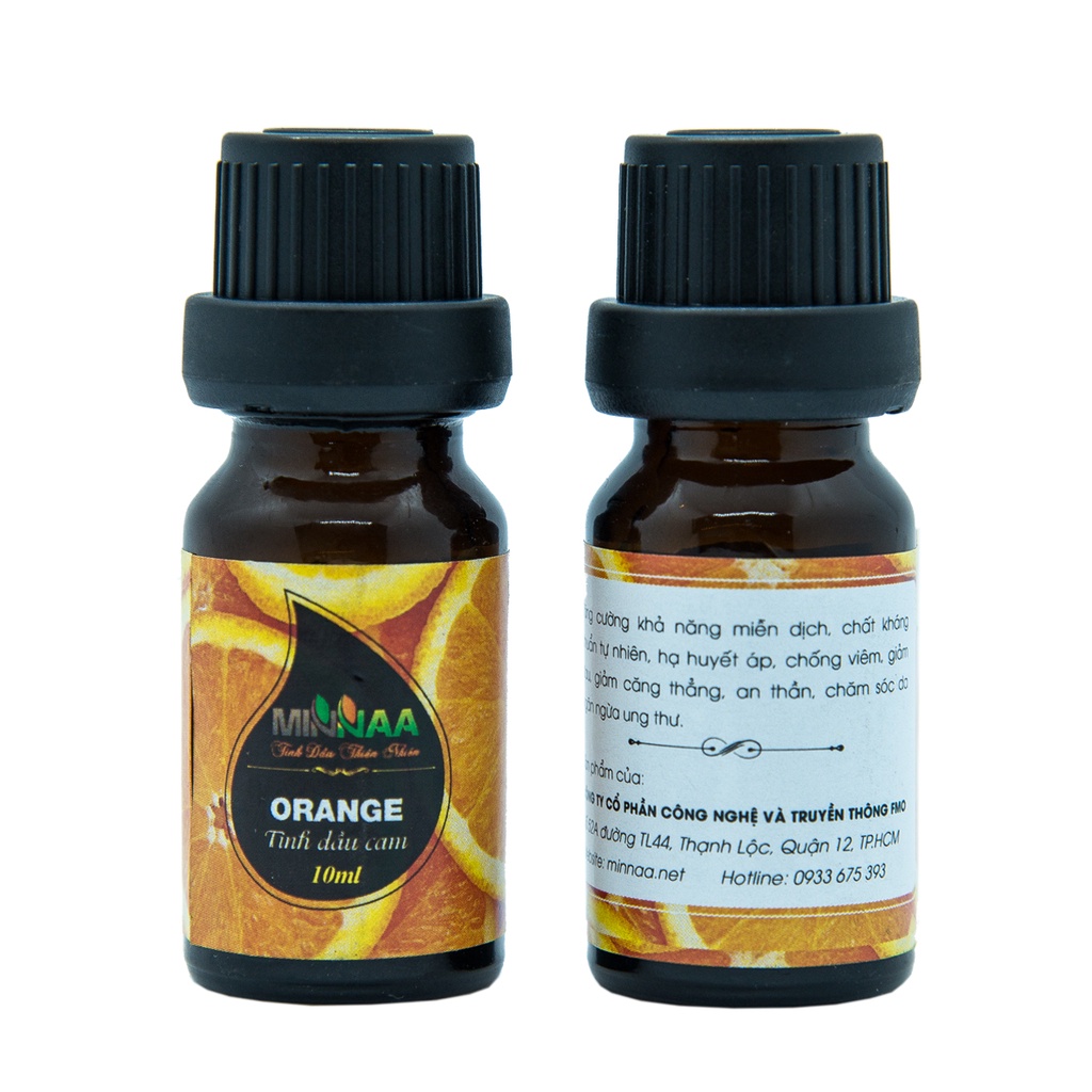 Tinh dầu nguyên chất Cam ngọt 10ml, Tinh dầu Minnaa
