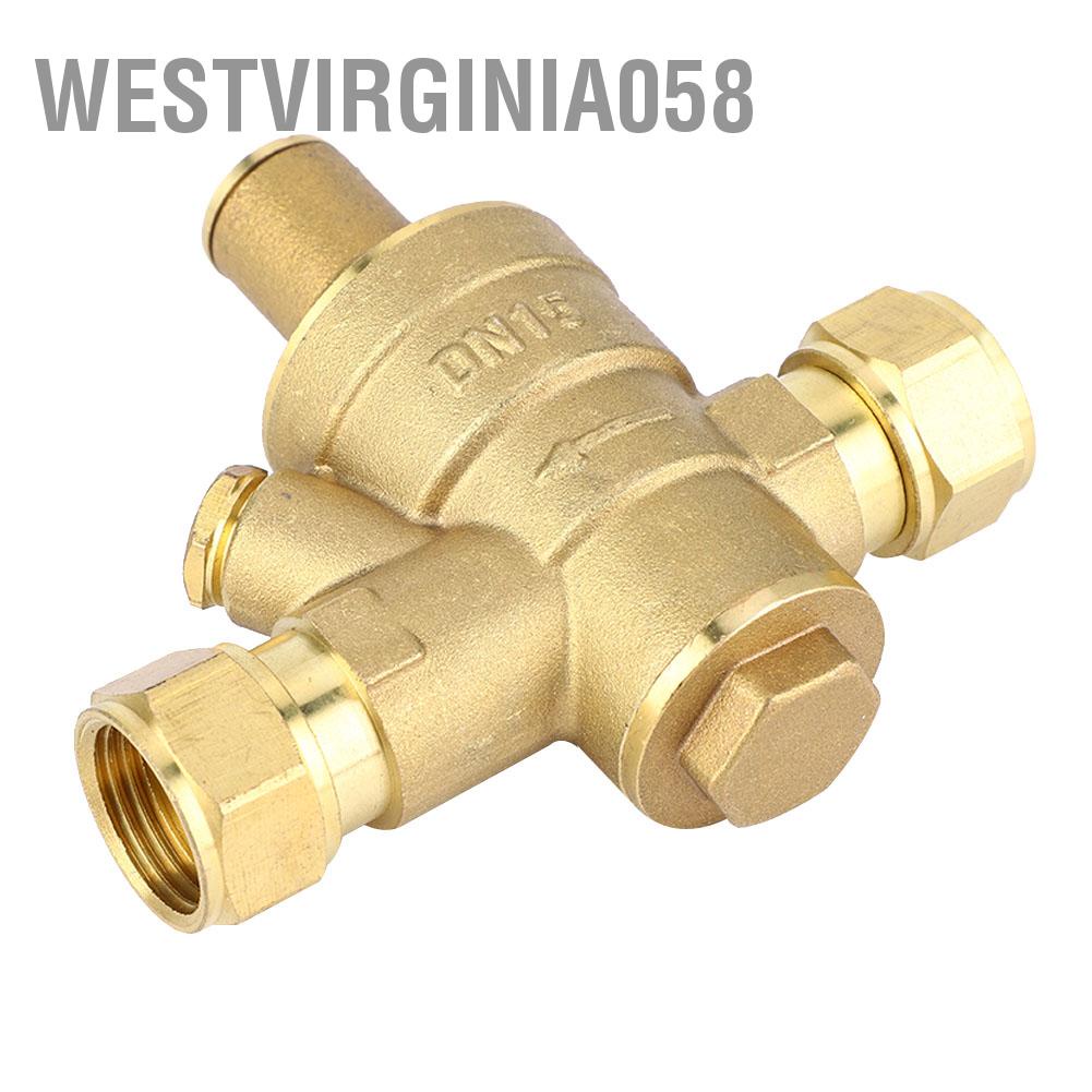 Có thể bán buôn DN15 1/2 &quot;Van điều chỉnh bằng đồng thau giảm áp suất nước có thể điều chỉnh PN1.6 Hàng giao ngayWestvirginia058