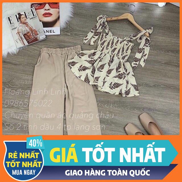 [ Sale Off ] Bộ áo 2 dây quần bo thời trang việt thắng