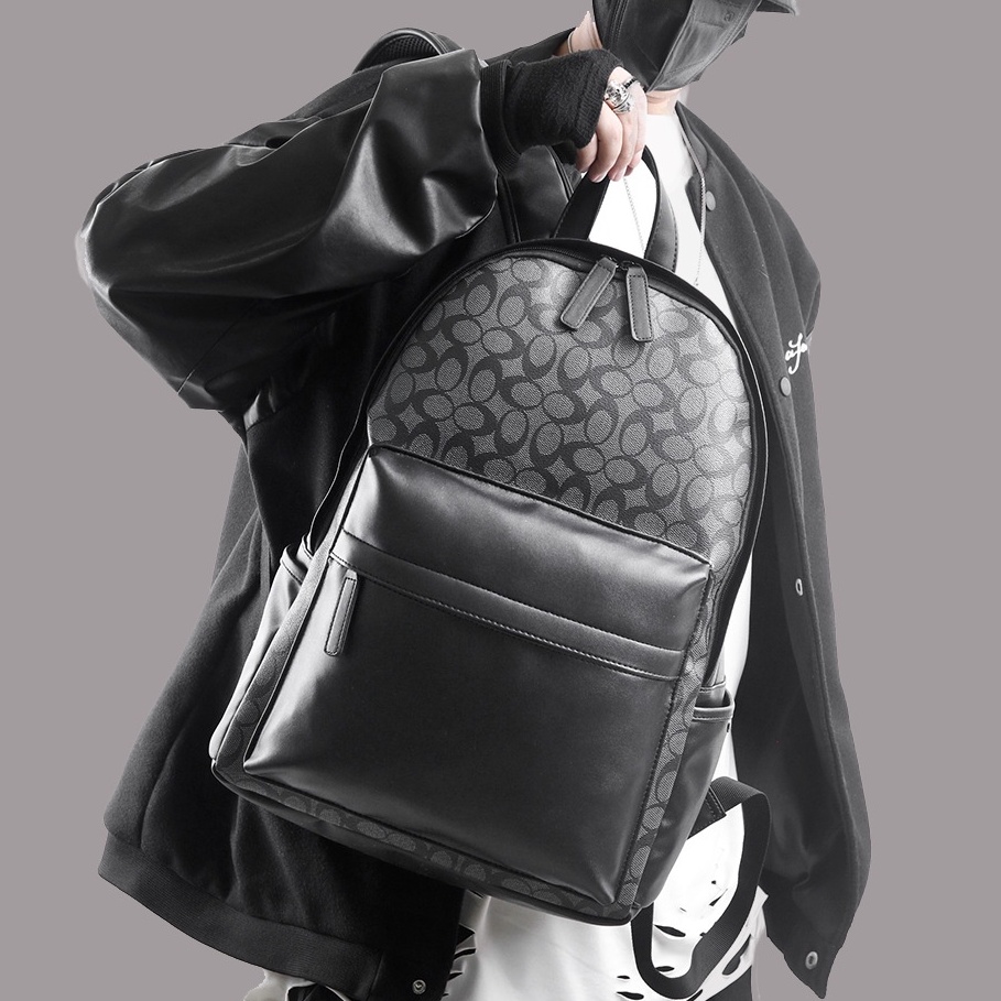 Balo da nam lv cặp đi học đựng laptop phong cách thời trang cao cấp ulzzang chống nước