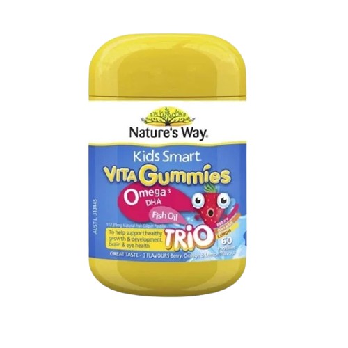 Nature's Way Kẹo Dẻo Chiết Xuất Dầu Cá Bổ Sung Omega 3 & DHA Cho Bé 60 Viên