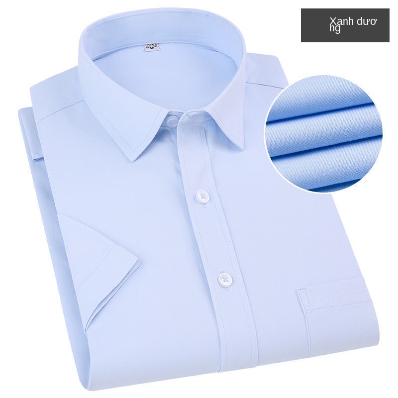 Short sleeve shirt men's shirt slim bottomed shirt