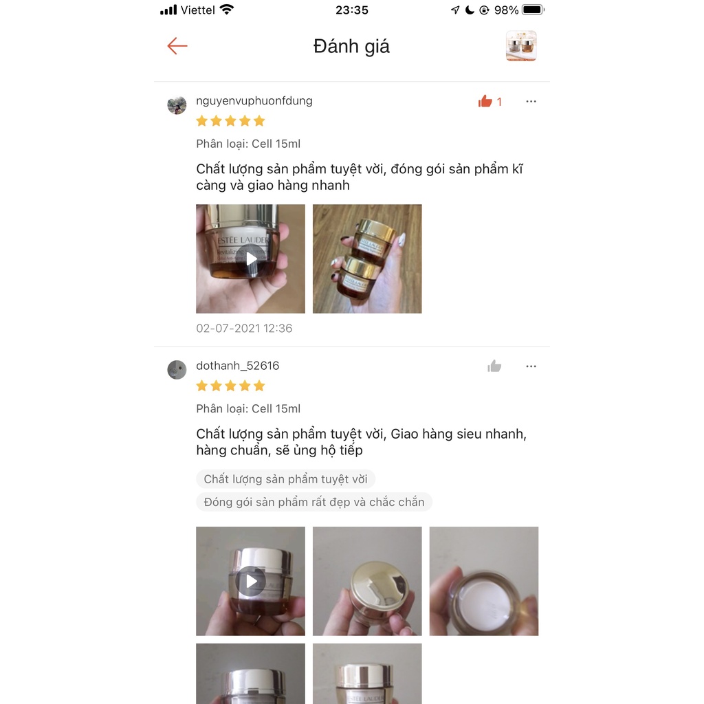 Kem dưỡng da thông minh - Estee Lauder Revitalizing Supreme+ 15ml