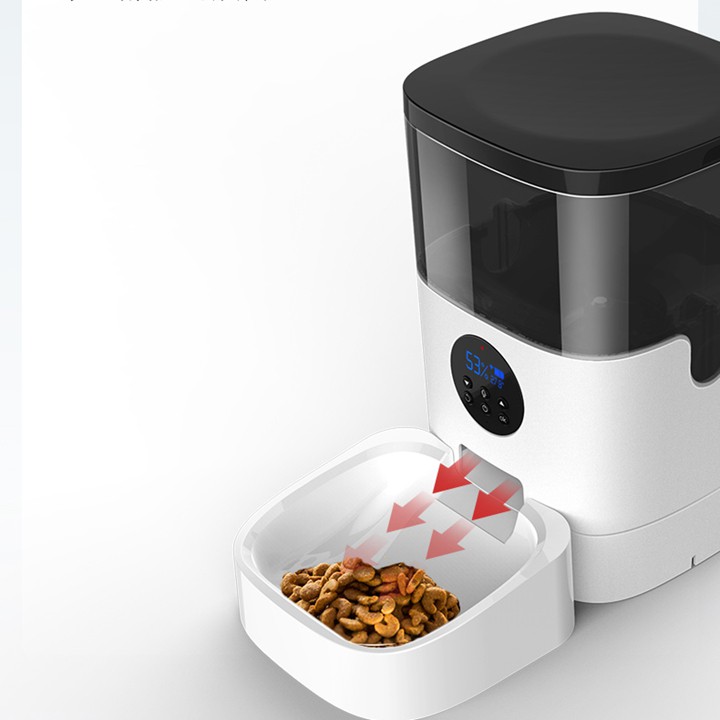 Máy cho mèo ăn tự động kết nối wifi có camera có app máy ăn cho mèo tự động dung tích lớn 6L